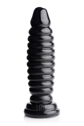 Master Series Obsession 11 Anal Plug — 7-inch Black PVC - MS-AC564
