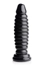 Master Series Obsession 11 Anal Plug — 7-inch Black PVC - MS-AC564