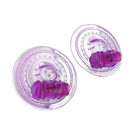 Trinity Vibes Razzles Vibrating Nipple Pads — 2.5 in Purple - TV-AC695