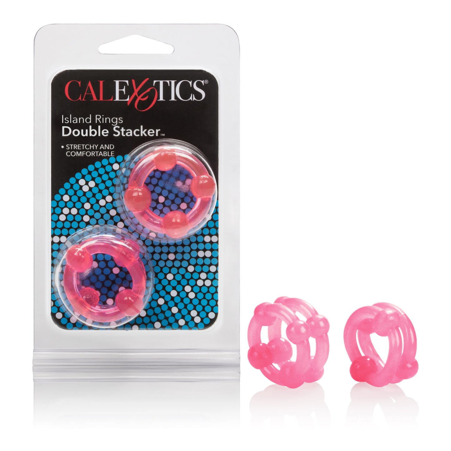 Island Rings - Double Stacker - Pink by CalExotics