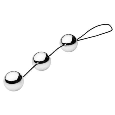 GreyGasms Trilogy Orgasm Kegel Balls — Silver, 12.5in - 848518004871