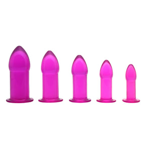 Trinity Vibes 5-Piece Anal Trainer Set — Purple TPE - 848518004826
