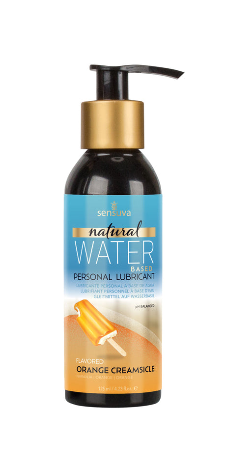 Sensuva Natural Water-Based Personal Lubricant — Orange Creamsicle, 4 fl oz - SEN-VL711-ML