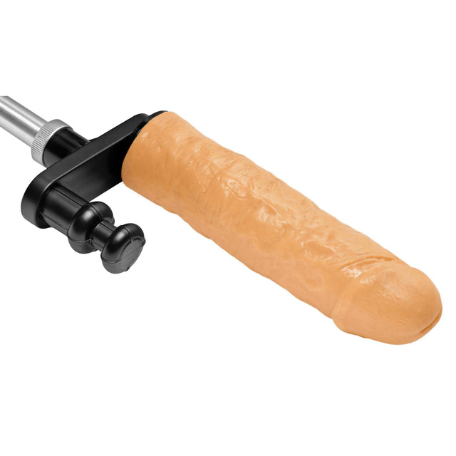 LoveBotz Dual Delight Double Penetration Adapter with 7-inch Dildo (Natural) - 848518007940