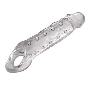 Size Matters Clearly Ample Penis Enhancer Sheath — Clear TPR, 8.75 in - SM-AD288