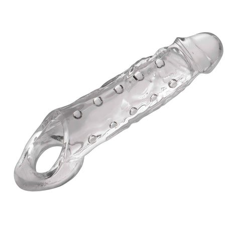 Size Matters Clearly Ample Penis Enhancer Sheath — Clear TPR, 8.75 in - SM-AD288