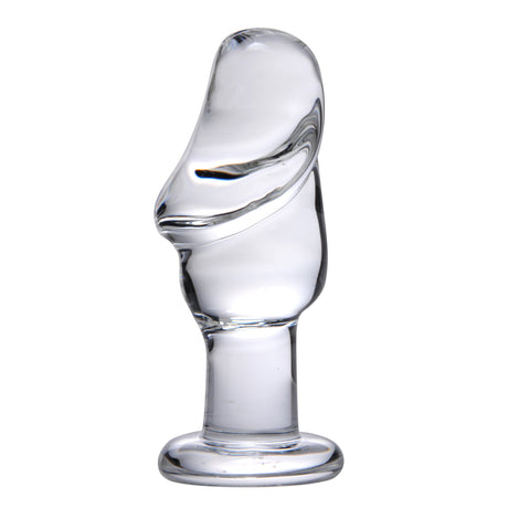 Prisms Erotic Glass Asvini Anal Plug — Clear Borosilicate, 5 in - 848518010742