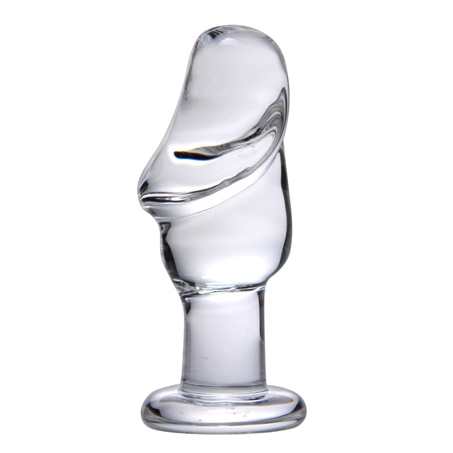 Prisms Erotic Glass Asvini Anal Plug — Clear Borosilicate, 5 in - 848518010742