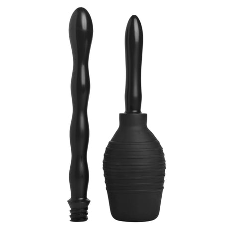 CleanStream Smooth Cleanse Double Tip Enema Bulb — 10 oz, Black - 848518014443