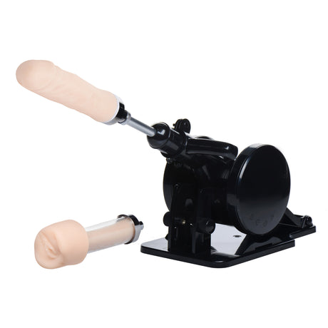 LoveBotz Robo Adjustable Portable Sex Machine with Two Attachments - LB-AD929