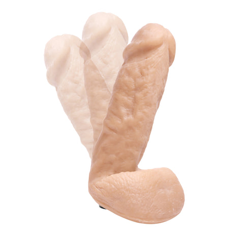 LoveBotz EZ Bend Dildo Attachment — Flesh, 5.6 in Insertable - LB-AD977