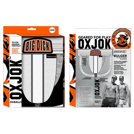 OXBALLS Bulger Big Pouch Jock — White Snow, XX-Large - OX5187