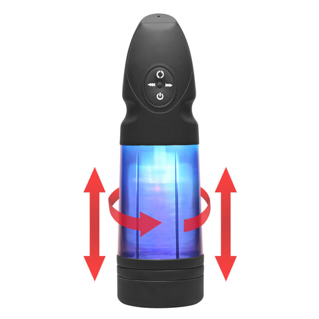 LoveBotz Strobe Multi-Function Rechargeable Stroker, Black - LB-AE393