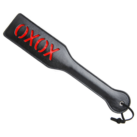 Frisky XOXO Imprint Spanking Paddle, 12.5in Black - 848518020772