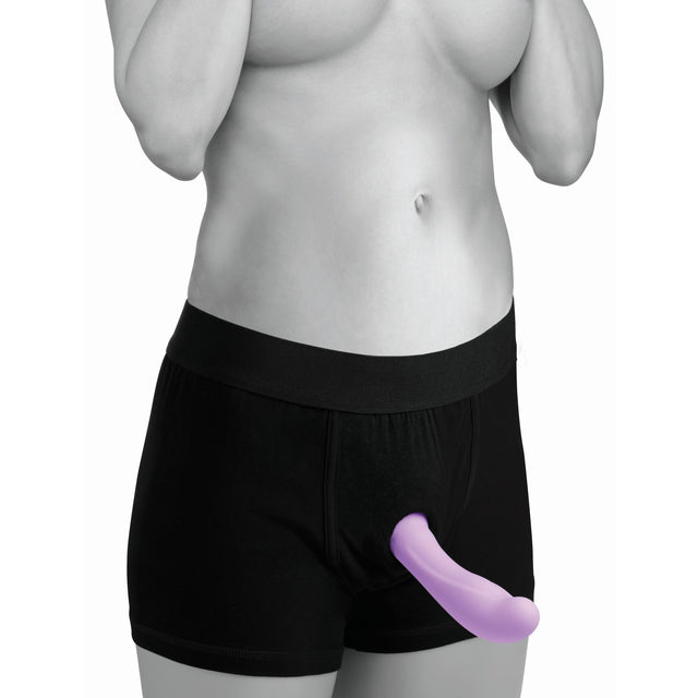 Strap U Mod Boxer Brief Strap-On Harness with Built-In O-Ring (Black, ML) - SU-AE810ML