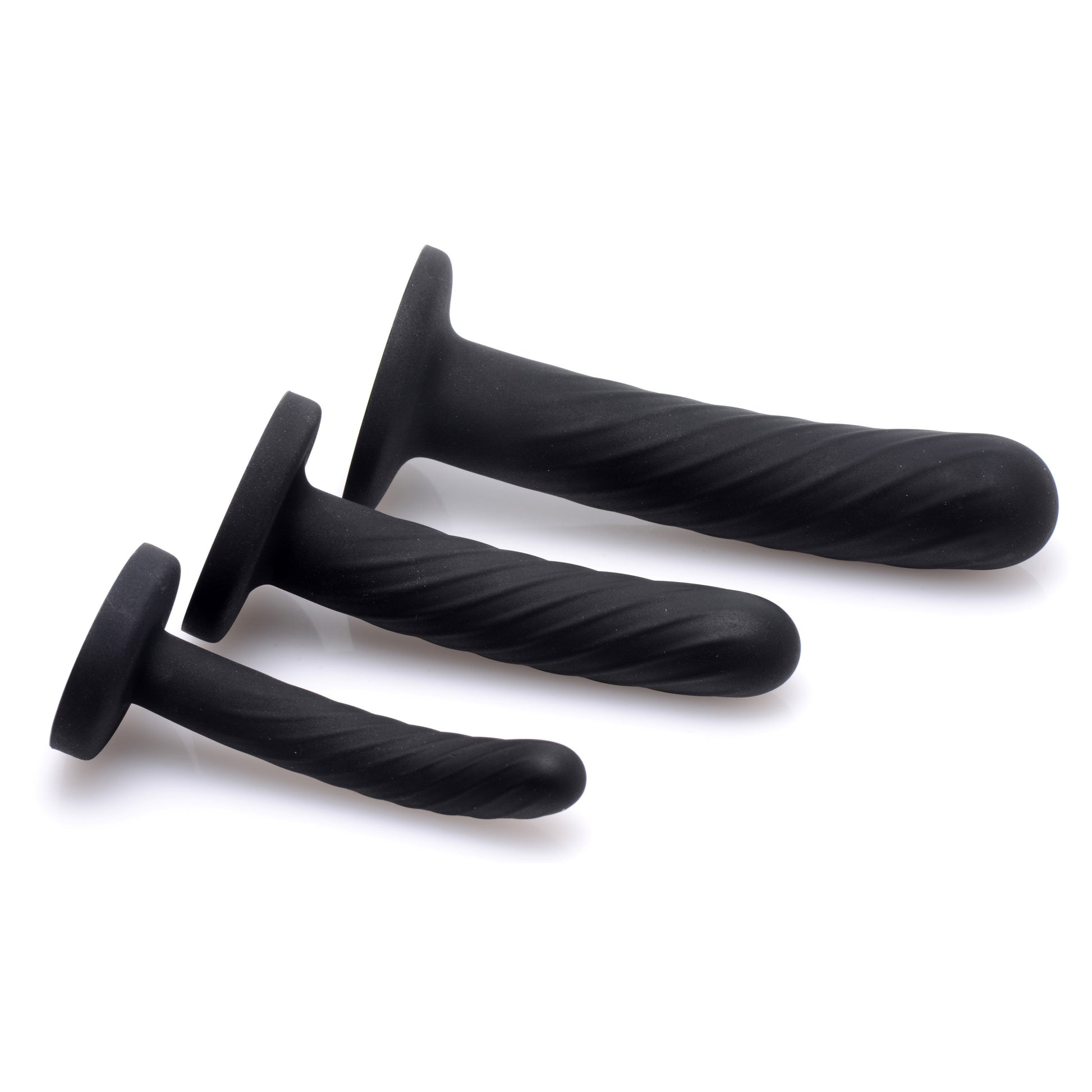 Trinity Strap-On Silicone 3 Piece Dildo Set - by Strap U