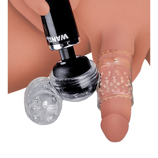 Twin Turbo Strokers 2 in 1 Wand Attachment for Men by Wand Essentials