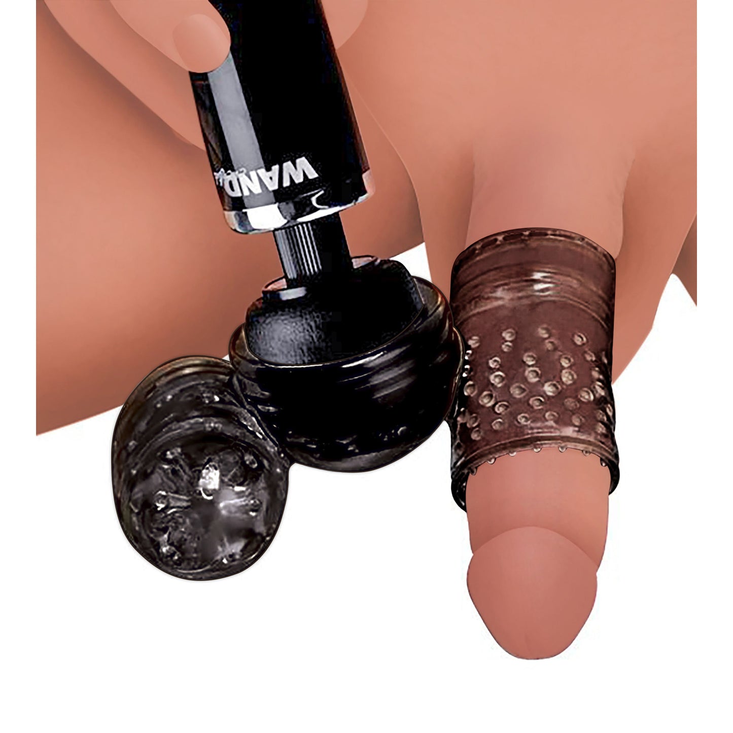 Thunder Stroke 2 in 1 Wand Masturbation Attachment by Master Series