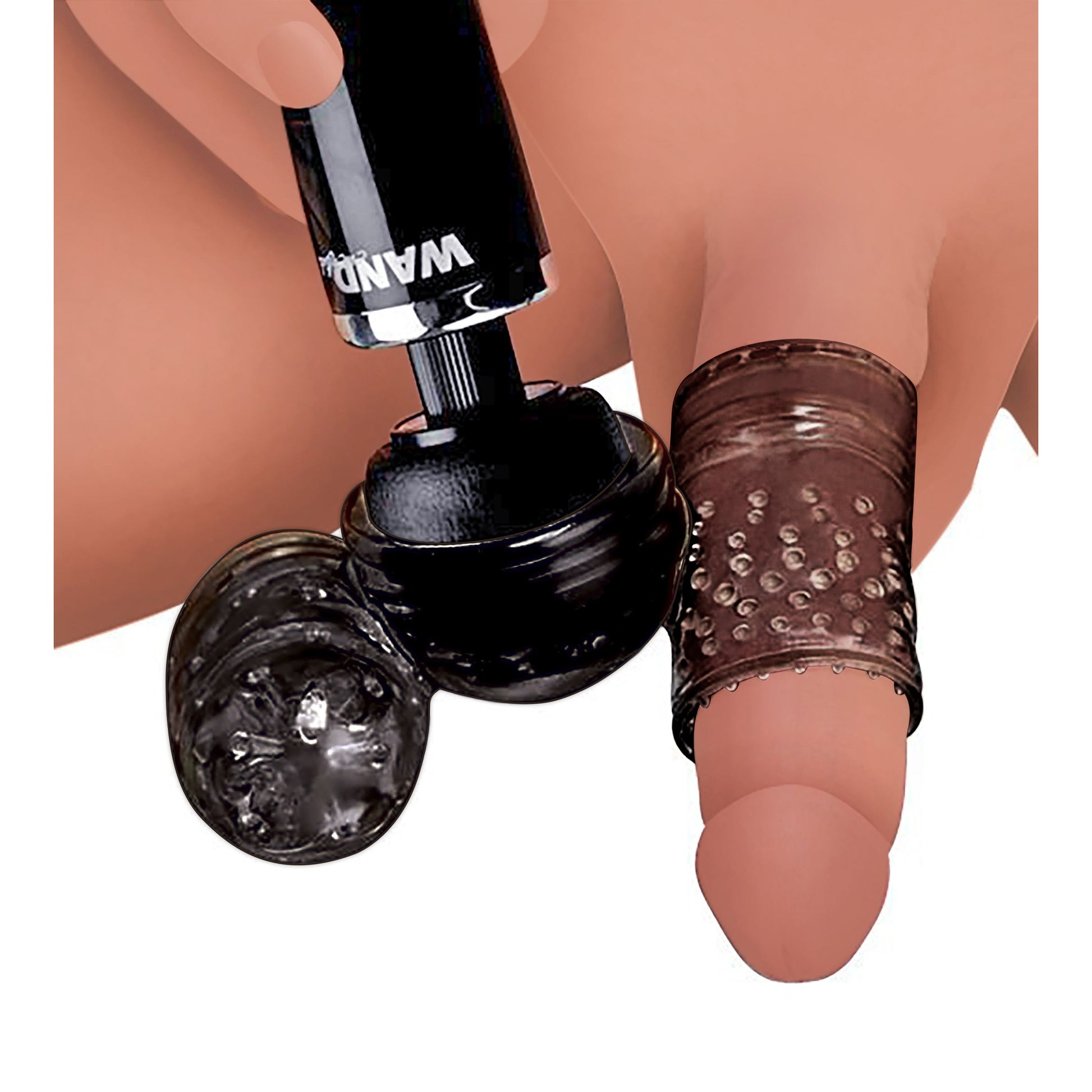 Thunder Stroke 2 in 1 Wand Masturbation Attachment by Master Series