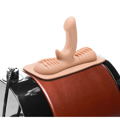 LoveBotz G-Spot Attachment for Saddle Sex Machine, 4.5 in Insertable (Flesh) - 848518029386