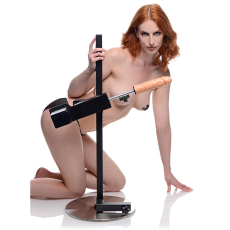 Master Series Dicktator Extreme Sex Machine with 7" TPE Dildo, Black - 848518029423