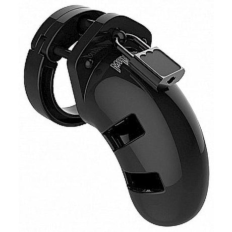 MANCAGE Chastity Cage Model 01 — Polycarbonate, 3.5 in, Black - 8714273290489