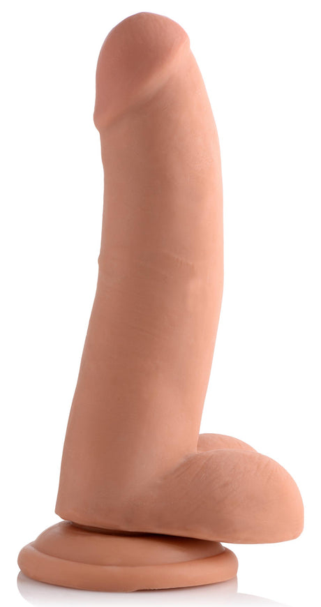 USA Cocks 8 Inch Ultra Real Dual-Layer Suction Cup Dildo — Medium Skin Tone - 848518030344