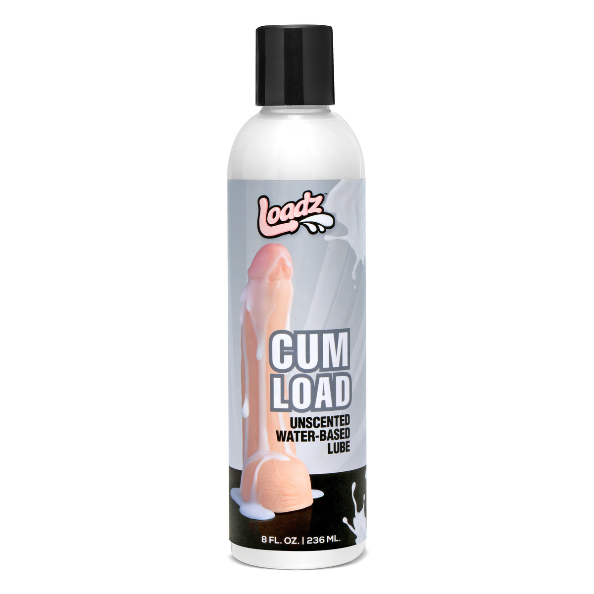 Loadz Unscented Semen-Effect Water-Based Lube, 8 fl oz (White) - PL-AF736