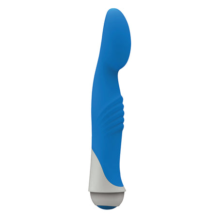 Gossip Jenny G-Spot Vibrator — 7-Function, 8-inch Blue - 642610429736