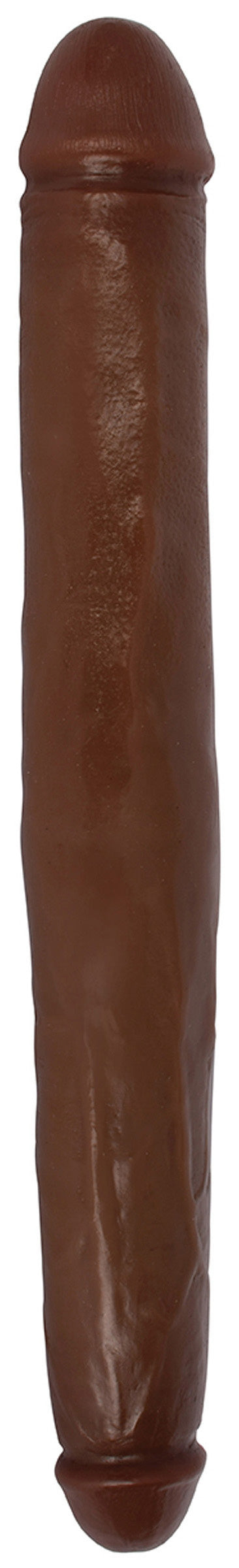 Jock 18 Inch Tapered Double Dong — Chocolate Rubber - 848518060068