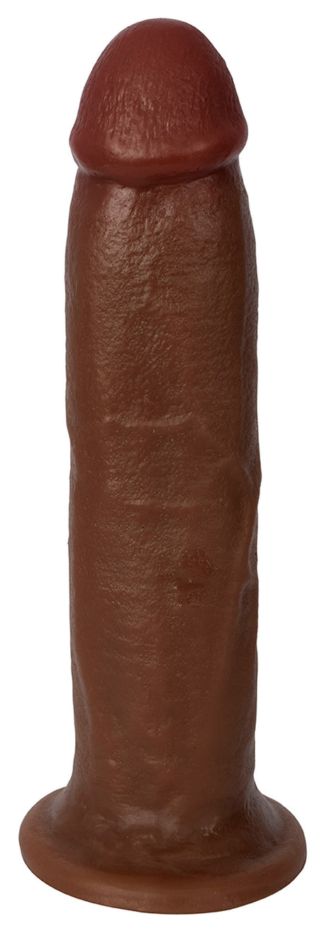 Jock 8-Inch Dong Dildo — Brown PVC, 8" Insertable - 653078944587