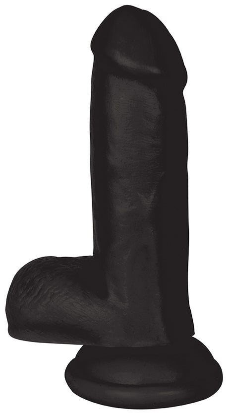 Jock 6-Inch Dong with Balls — Black PVC Dildo - 642610429958