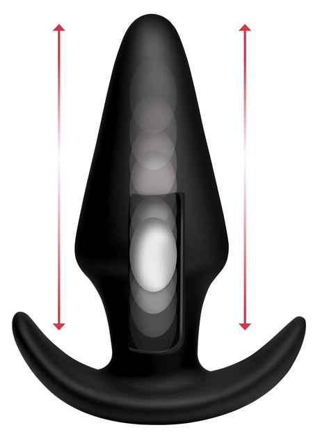 Thump It 7X Kinetic Thumping Anal Plug — Large, Black, 4.5in Insertable - AT-AF913