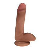 Easy Riders 6.5in Dual-Density Dildo with Balls — Tan - 653078939712