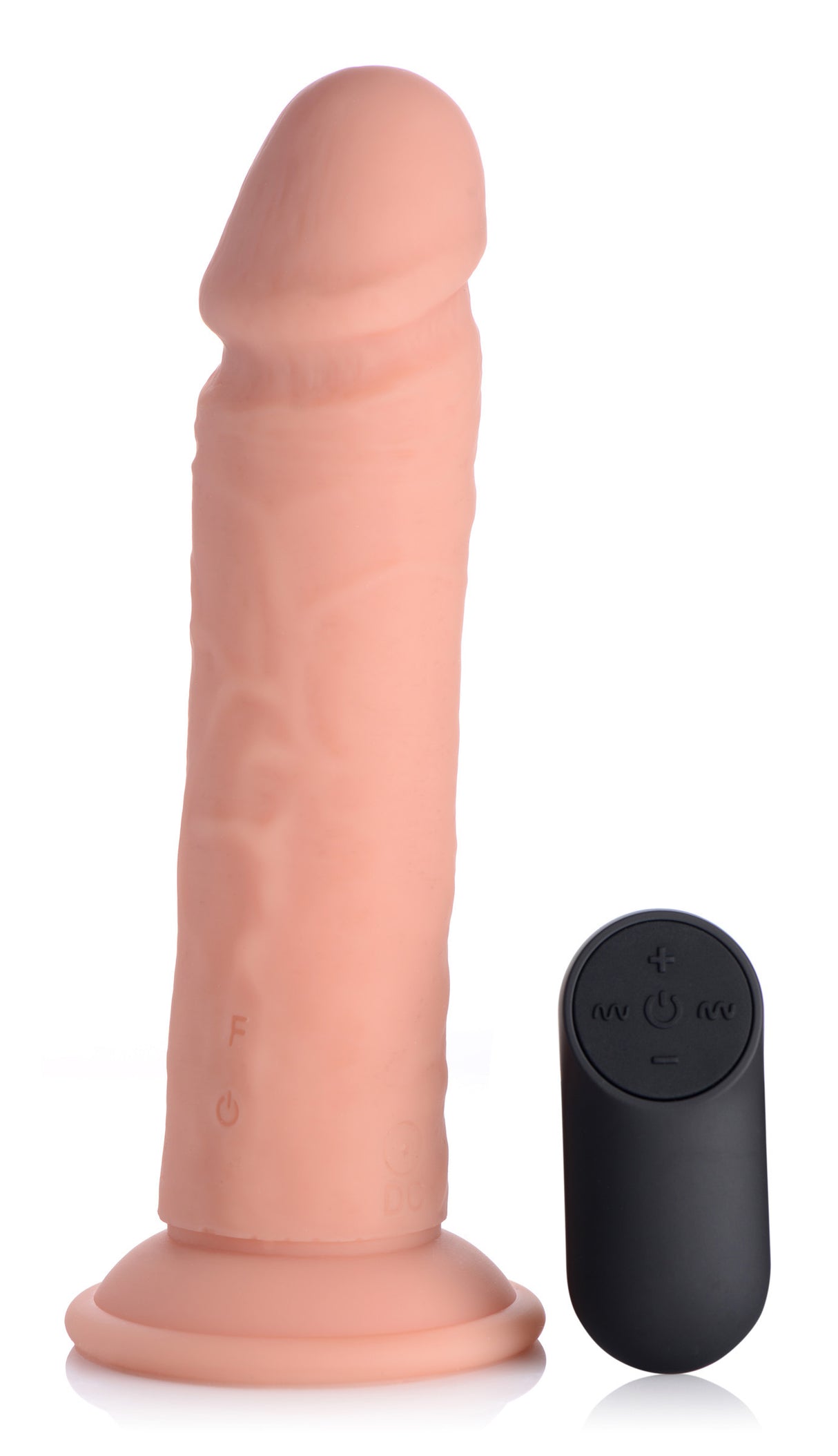 Big Shot 8 Inch Vibrating Silicone Dildo with Remote (Flesh) - 653078940244