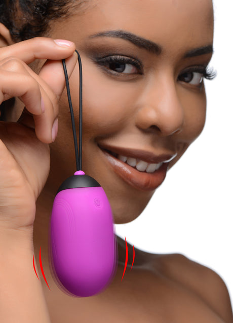 Bang! XL Silicone Vibrating Egg — Black, 3.1 in - BNG-AG331-BLK
