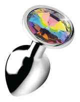 Booty Sparks Rainbow Prism Gem Anal Plug — Large, Nickel-Free Aluminum - BTYS-AG375-LRG