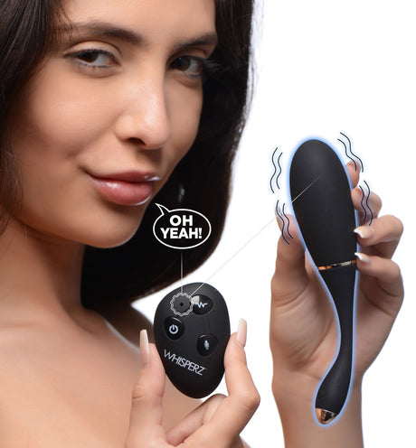 Whisperz Voice-Activated Vibrating Egg — Remote Control, Black - 848518036827