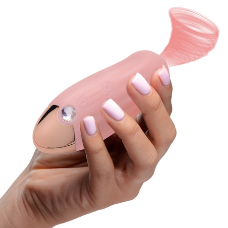 Inmi Shegasm Tandem Teaser 10X Clitoral Stimulator with Egg Vibe, Pink - 848518037329