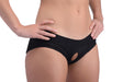 Strap U Lace Envy Crotchless Panty Harness - L/XL, Black - SU-AG453-LXL
