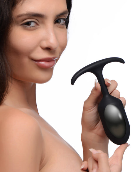 Heavy Hitters Premium Silicone Weighted Anal Plug, Large - HVY-AG472-LRG