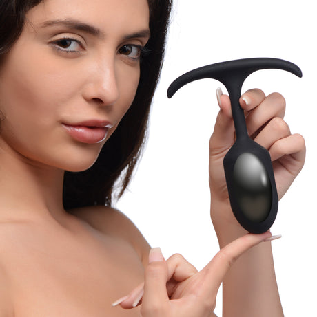 Heavy Hitters Premium Silicone Weighted Anal Plug, Large - HVY-AG472-LRG