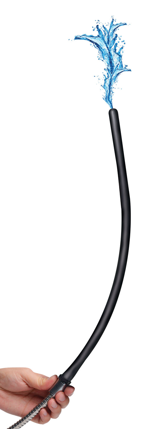 CleanStream 20-Inch Silicone Enema Nozzle Attachment, Black - 848518038814