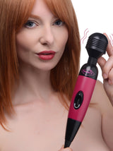 Frisky Multi-Speed Wand Massager, Flexible Neck, 10 in, Pink - 848518042576