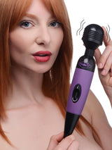 Frisky Multi-Speed Wand Massager, Flexible Neck, 10 in, Pink - 848518042576