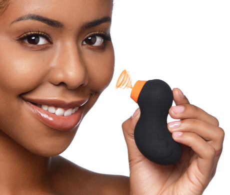 Shegasm Sucky Ducky Clitoral Suction Stimulator — Black, 3-inch - INM-AG685BLK