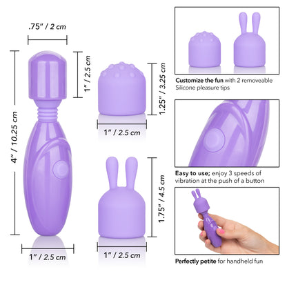 Dr. Laura Berman Olivia Rechargeable Mini Massager With Attachments by CalExotics