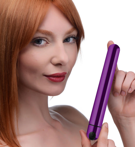 Bang! 10X Slim Metallic Bullet Vibrator — Black, USB Rechargeable - BNG-AG764-BLK