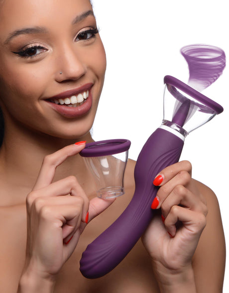 Lickgasm 8X Licking and Sucking Vibrator — Purple - 848518044938