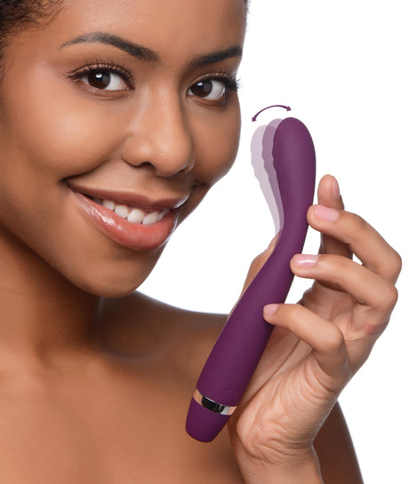 Inmi Slim-G 10X Flexible Pinpoint Vibrator — Purple, 6.9 in - 848518045232